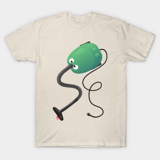 Cute vacuum cleaner cartoon humour T-Shirt